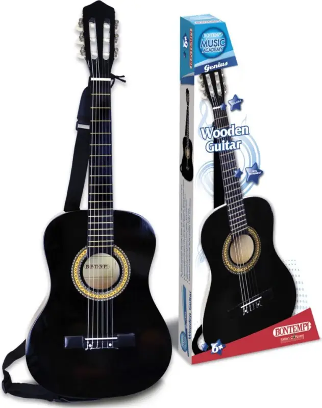 Bontempi guitare en bois pour enfants 92cm Paiement Sécurisé