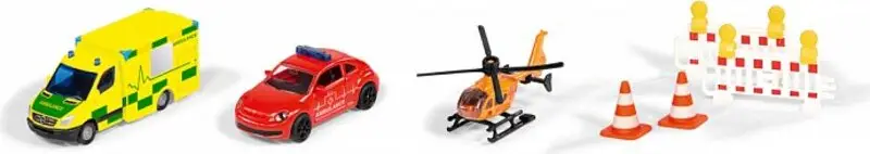 Soldes SIKU Super - ensemble de véhicules de secours 3 pcs avec accessoires