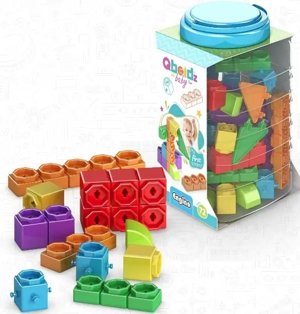 Meilleur Prix Engino BABY QBOIDZ - Mes premiers pas - grand ensemble (dans une cuve en plastique)