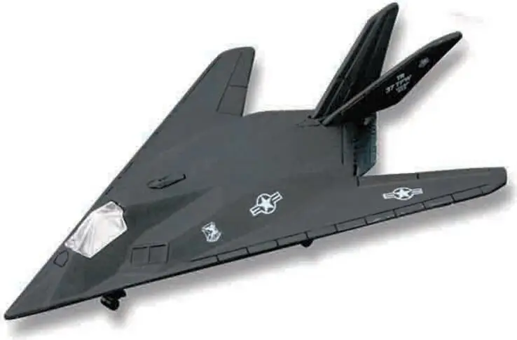 Maisto – Fresh Metal Tailwinds – avions, F-117 Nighthawk, noir mat Bon Plan