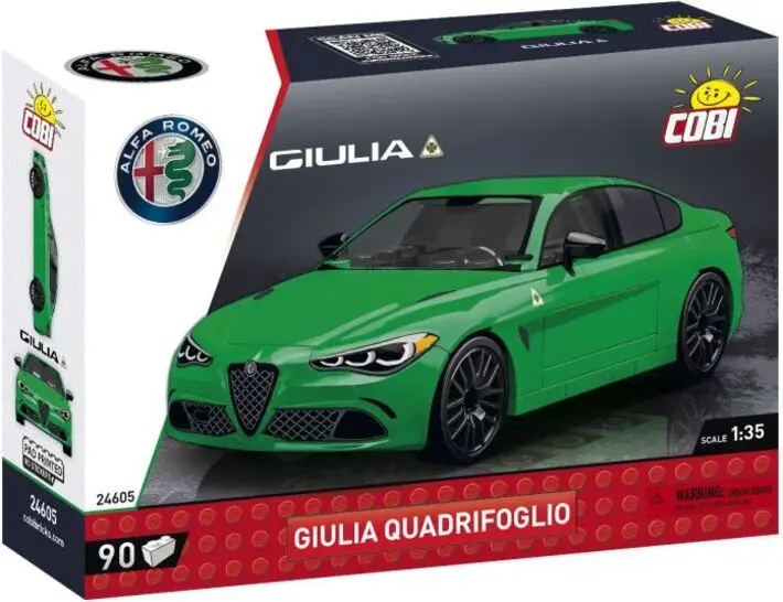 Cobi Alfa Romeo Giulia Quadrifoglio, 1:35, 90 k Retour Gratuit