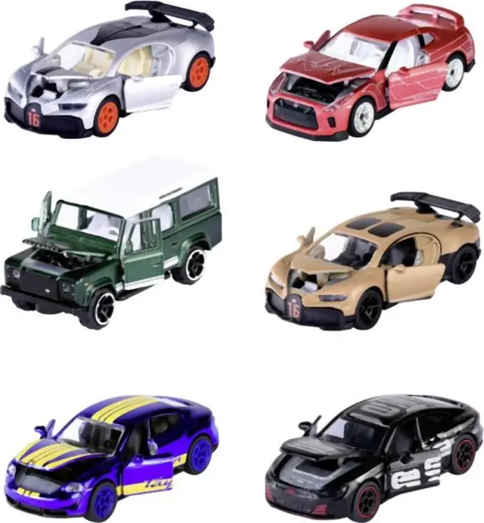 Voiturette Deluxe Cars 7,5 cm, 6 types Dernier Modèle