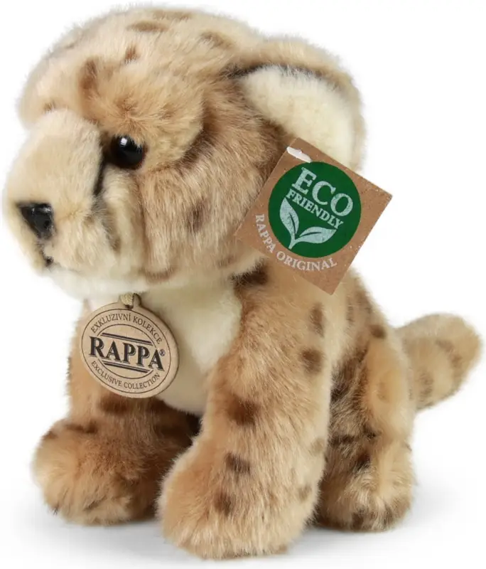 Guépard en peluche assis 18 cm ECO-FRIENDLY Offre Limitée