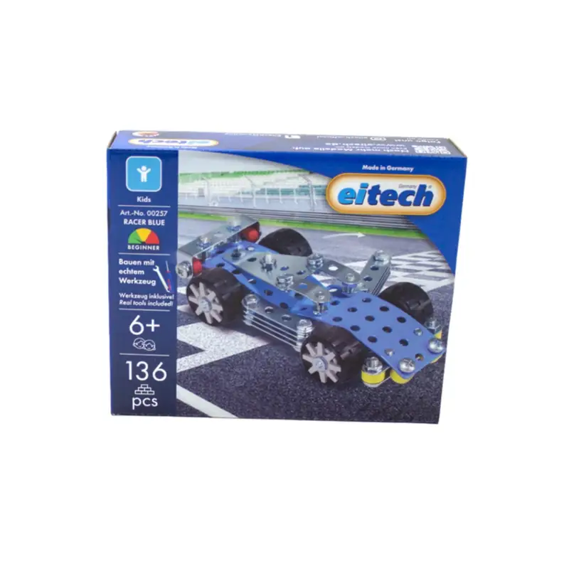 Paiement Sécurisé EITECH kit de construction Voiture de course Blue Bullet 136 pièces