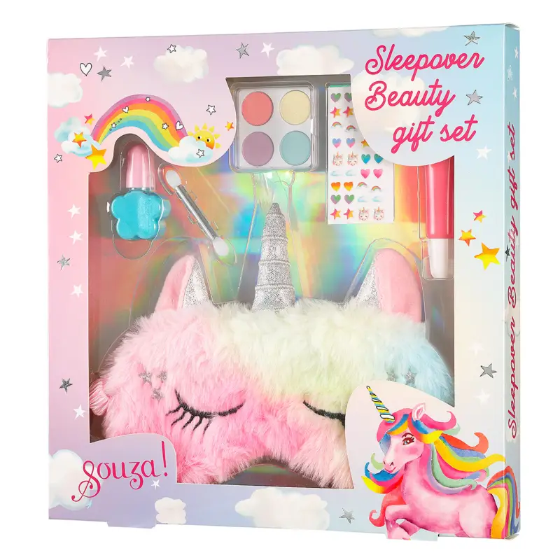 Souza Souza! - Ensemble de maquillage pour enfants + masque de sommeil - licorne Promotion Saisonnière
