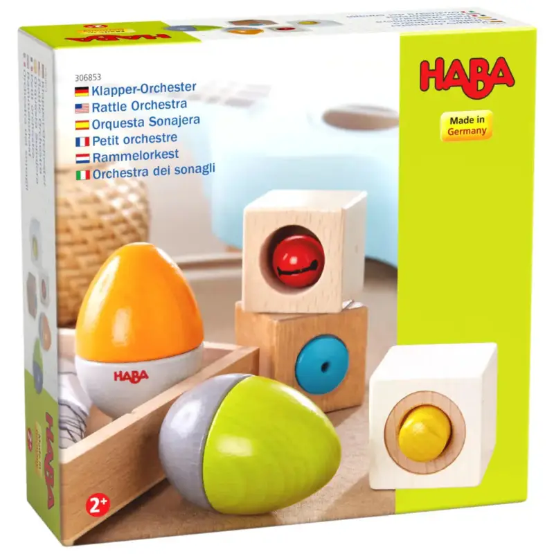 Dernier Modèle Haba Ensemble d&rsquo;instruments de musique – cubes acoustiques et œufs à secouer