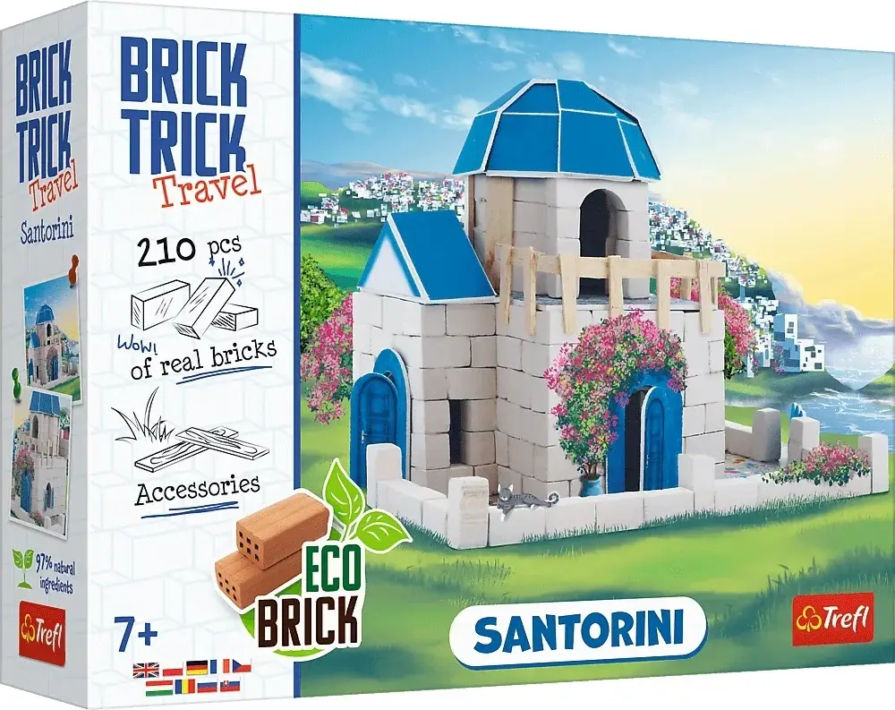 Trefl Brick Trick Travel : Santorini M 260 pièces Satisfait Ou Remboursé