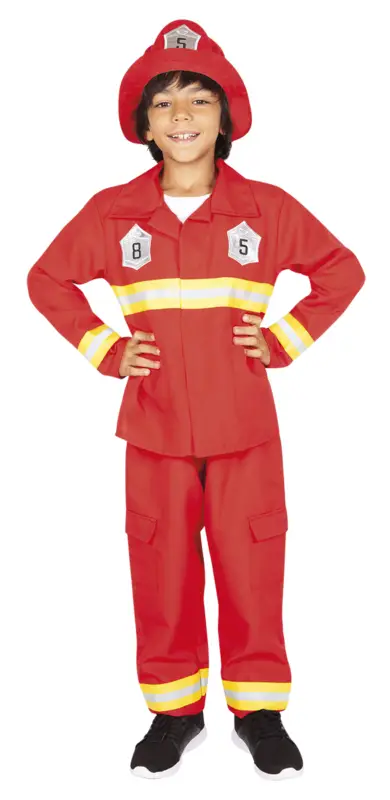 Costume de pompier pour enfant taille (110-116cm) Commander Maintenant
