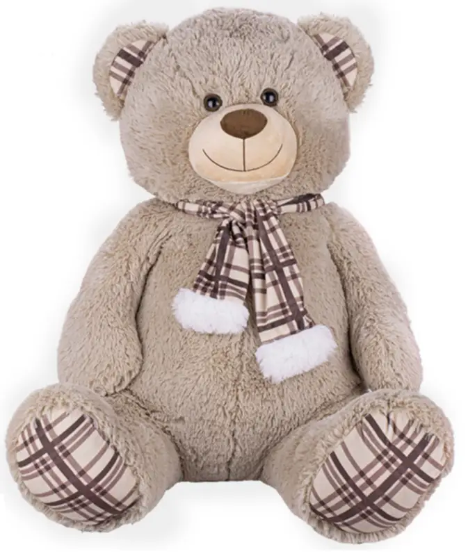 Plush Friends ours en peluche 65cm assis avec écharpe Acheter En Ligne