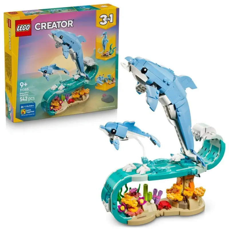 Achetez Aujourd'hui LEGO® Creator 3 en 1 31385 Créatures marines : Beaux dauphins