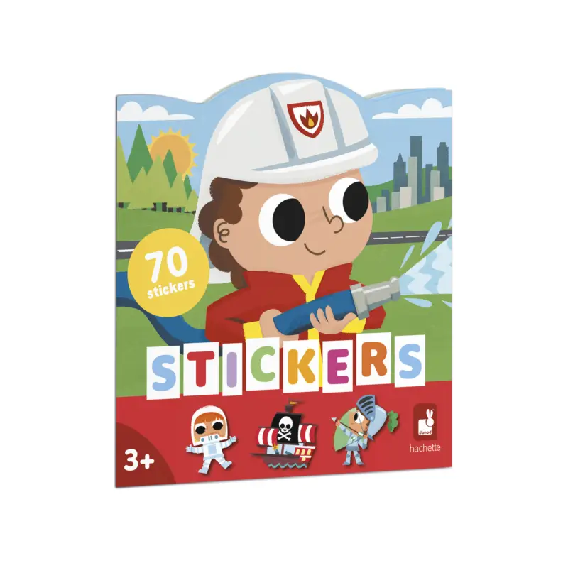 Janod Stickers Cahier avec modèles et autocollants Aventure 70 pcs Offre Limitée