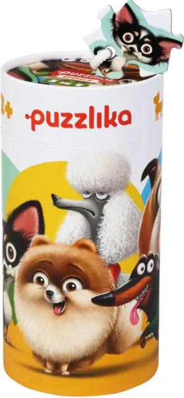 Puzzlika 14248 Chiens 5 en 1 - puzzle 5 images de 27 pièces Seulement Aujourd'hui