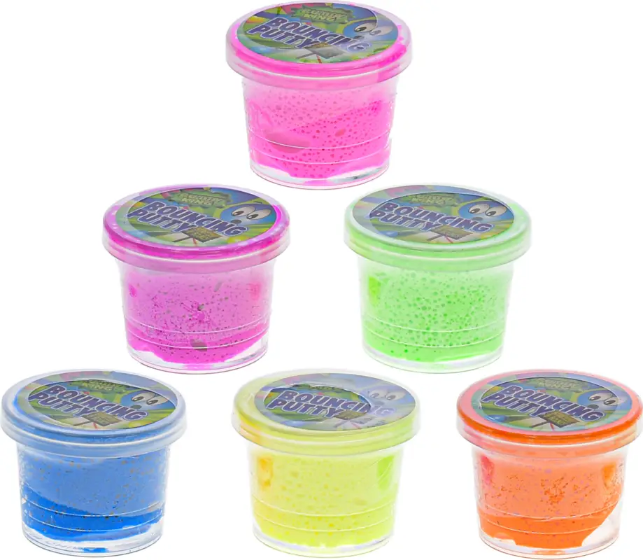 Professor Slime pâte à modeler rebondissante en pot 6x12g Prix Promo