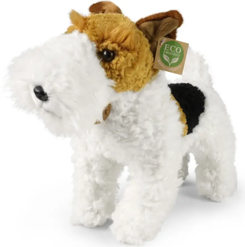 Usine Directe Chien en peluche fox-terrier Dášenka debout 30 cm ECO-DRIENDLY