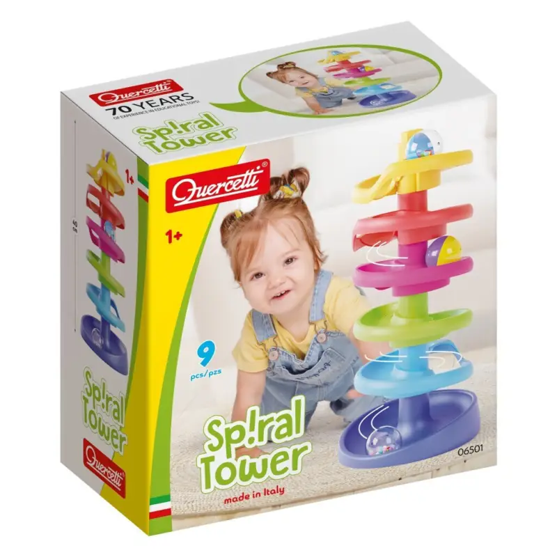 Quercetti Spiral Tower - circuit à billes Bon Plan