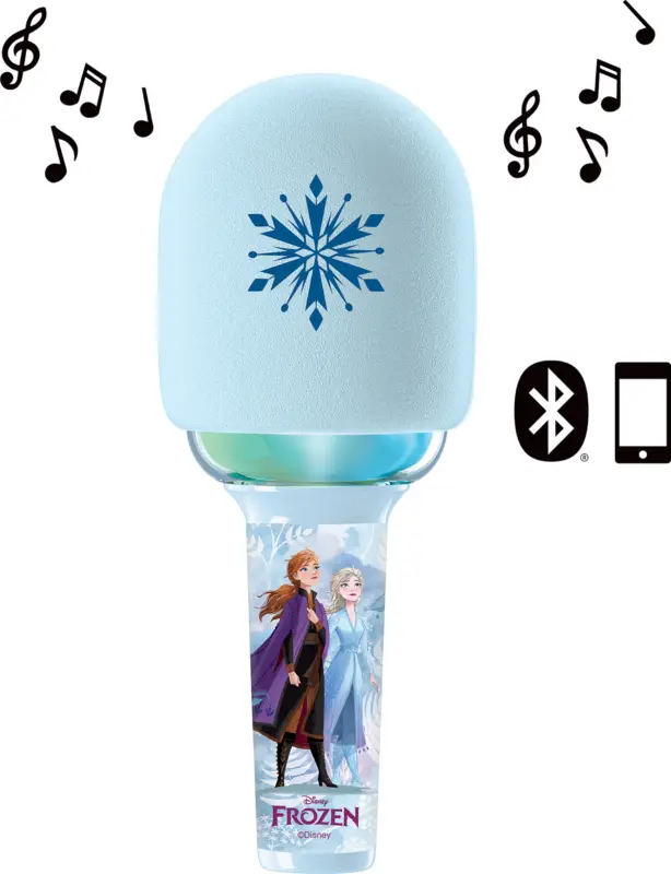 Meilleur Prix Microphone karaoké sans fil lumineux Frozen