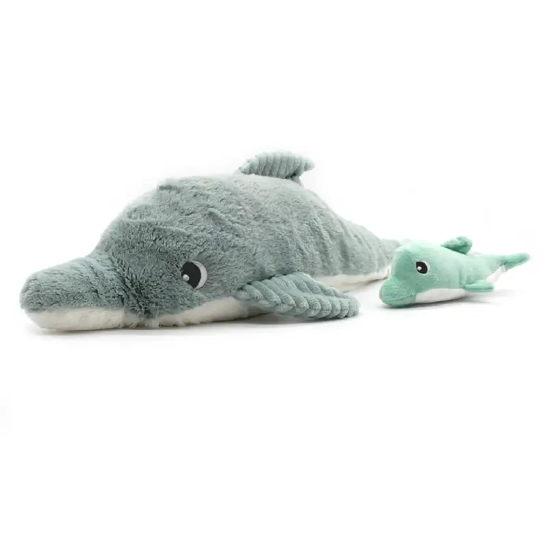 PTIPOTOS Dauphin en peluche Tofou menthe – maman avec bébé Réduction