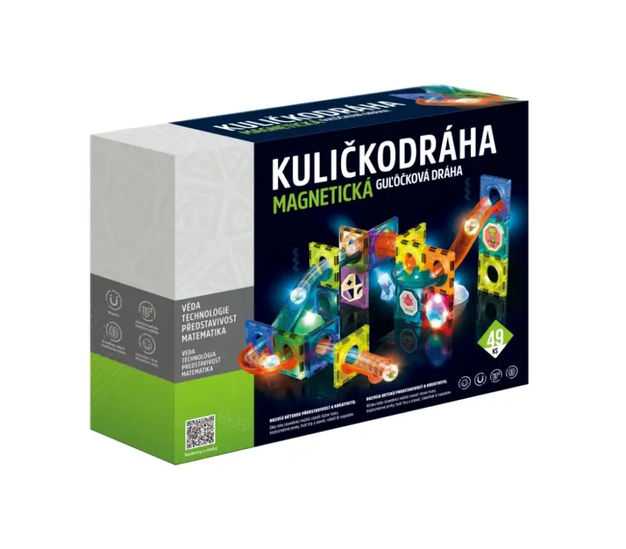 Circuit à billes magnétique avec lumière 49pcs Offre Spéciale