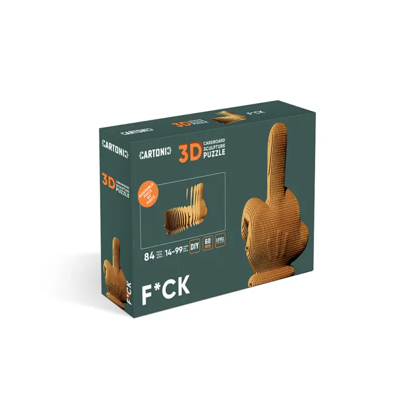 Promotion Saisonnière Cartonic Puzzle 3D en carton F*uck