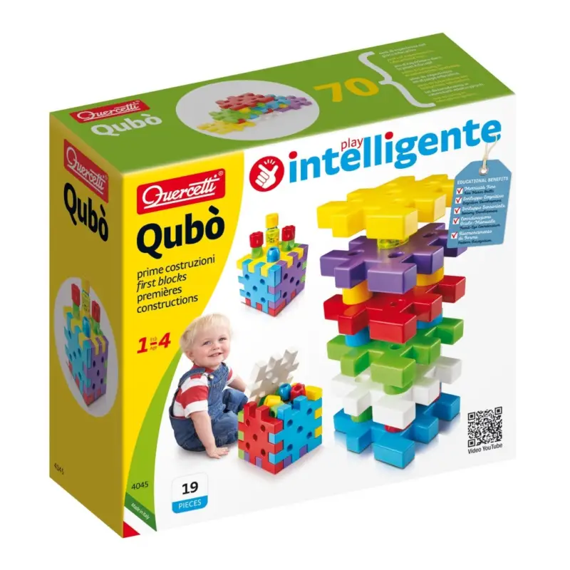 Quercetti Qubo - mon premier kit de construction - 19 pcs Dernière Chance