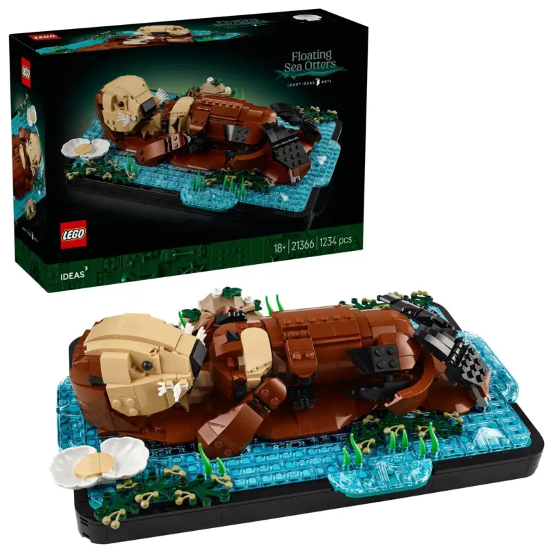 Certifié LEGO® Ideas 21366 Loutres de mer flottantes