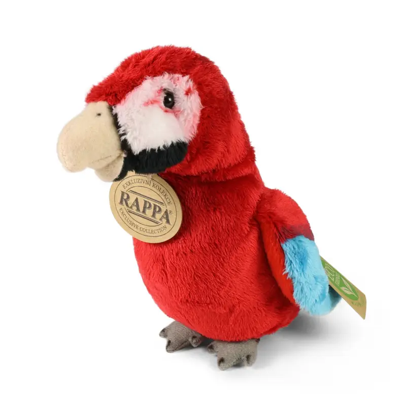 Prix Bas Perroquet en peluche rouge ara 15 cm ÉCOLOGIQUE