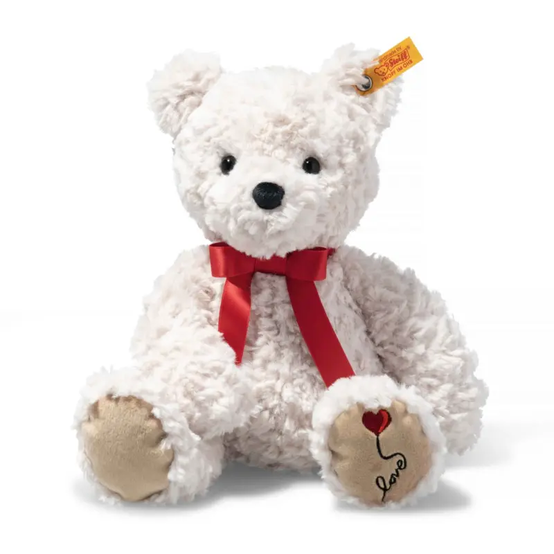Soldes STEIFF Friends Jimmy Teddy bear – Love, peluche blanche