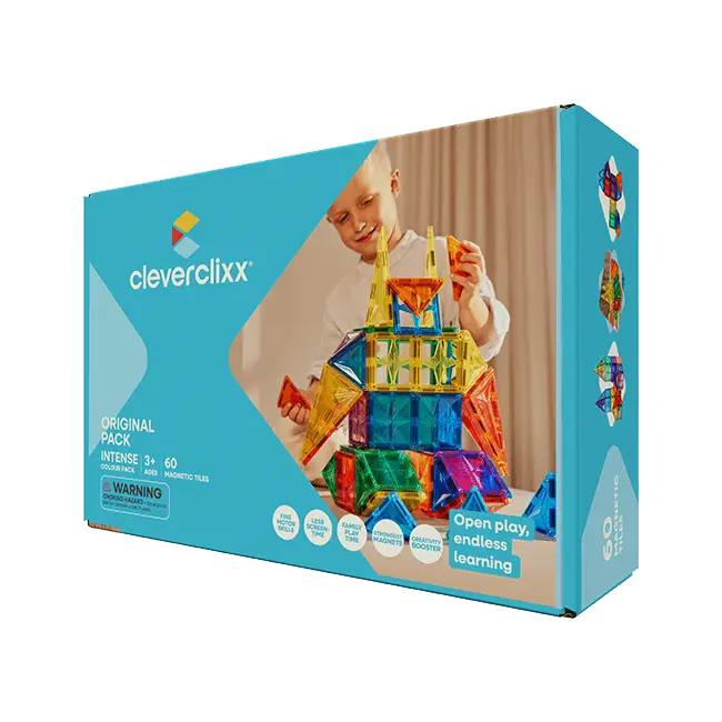 Acheter Direct Cleverclixx Ensemble de construction magnétique Original Pack Intense – 60 pcs