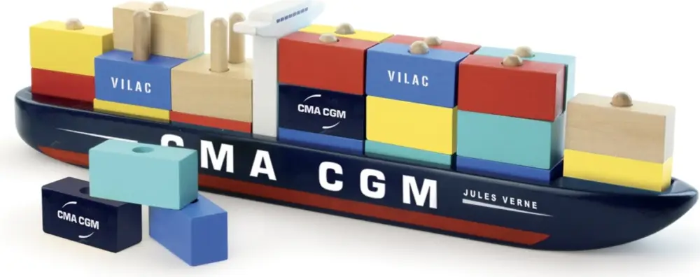 Vilac Puzzle bateau porte-conteneurs Promotion