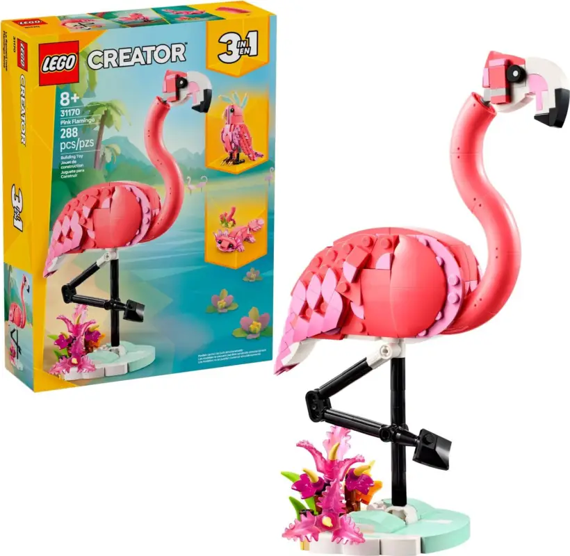 Expédié Aujourd'hui LEGO® Creator 3 en 1 31170 Animaux sauvages : Flamant rose