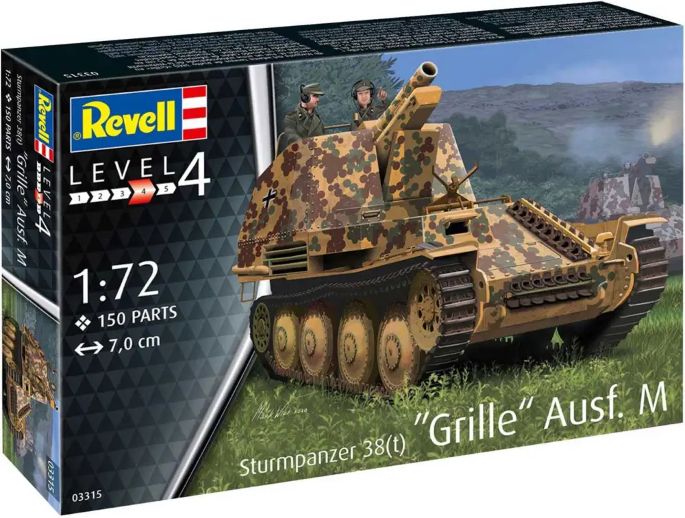 Meilleure Vente Plastic ModelKit militaire 03315 - Sturmpanzer 38(t) Grille Ausf. M (1:72)