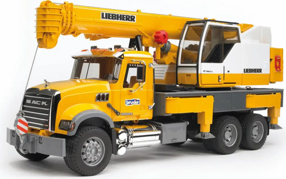 BRUDER 02818 MACK Granit Liebherr Grue mobile Usine Directe