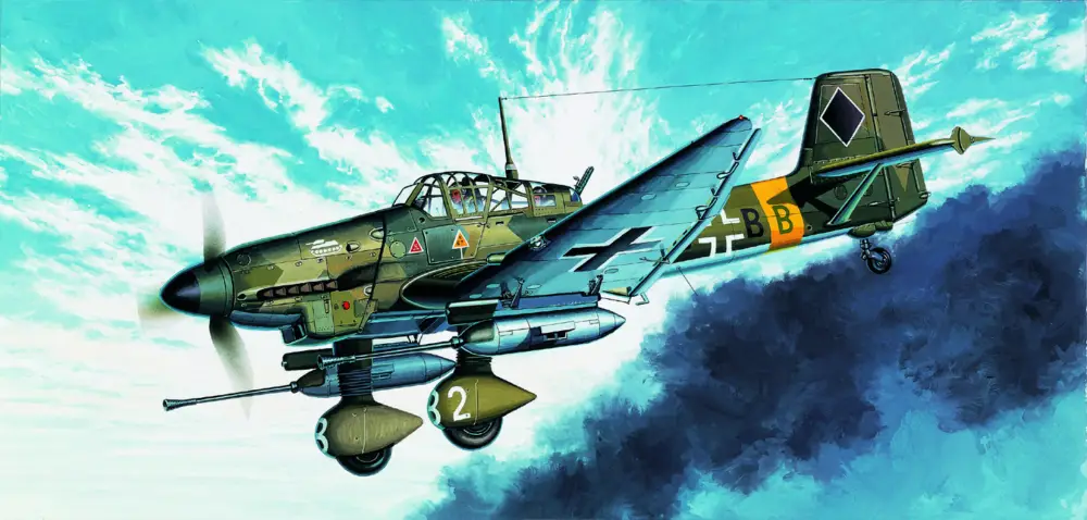 Maquette d'avion 12450 - JU-87G STUKA "TANK BUSTER" (1:72) Usine Directe