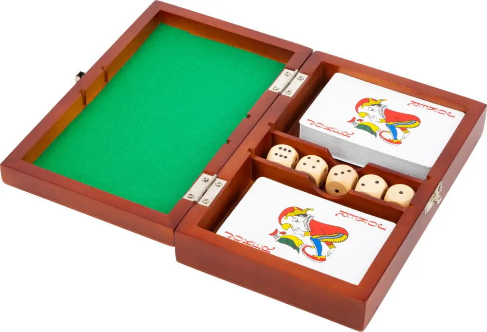Populaire Small Foot Dés et cartes dans une boîte en bois