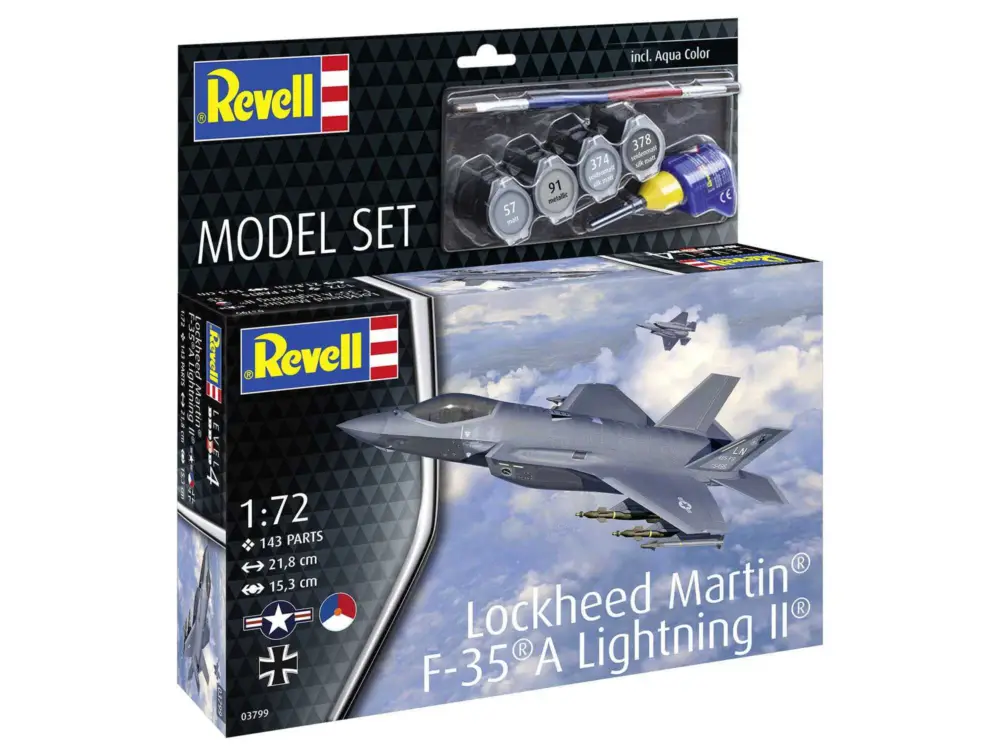 Jusqu'à Épuisement Des Stocks ModelSet avion 63799 - Lockheed Martin® F-35®A Lightning II® (1:72)