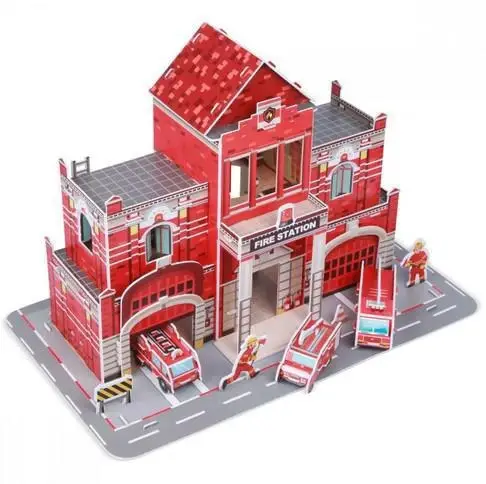 Fiesta Crafts Puzzle 3D Caserne de pompiers Nouvel Arrivage