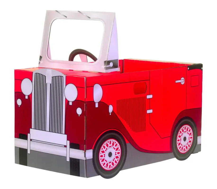 Authentique Fiesta Crafts Puzzle 3D Voiture Vintage Rouge