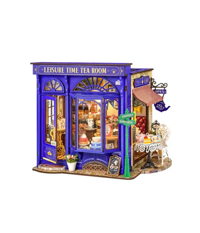 RoboTime Miniature de maison Salon de thé pour des moments de détente Nouvel Arrivage