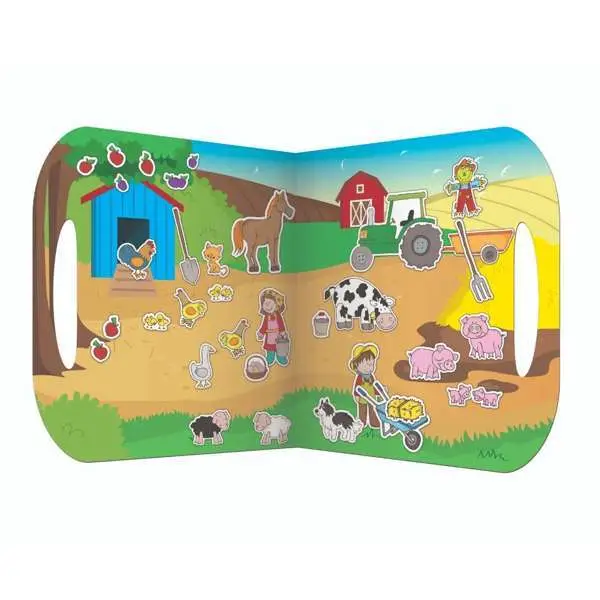 Fiesta Crafts Autocollants Réutilisables avec Scène de Ferme Quantité Limitée