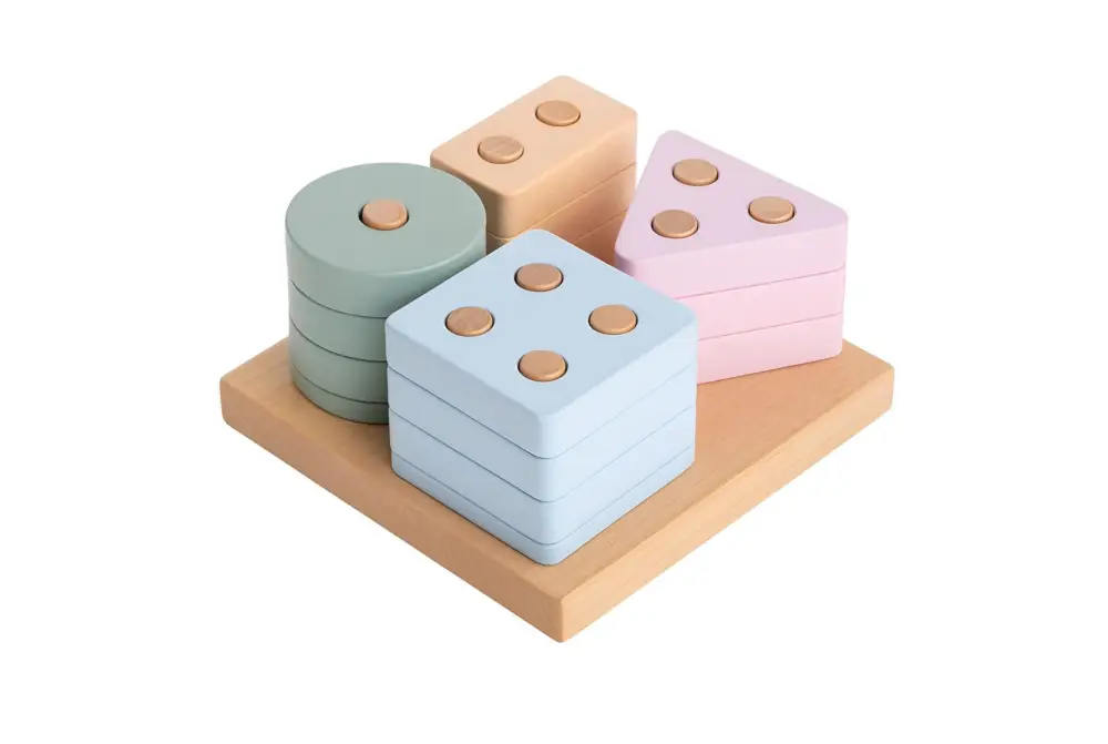CUBIKA Pastel 15870 Trions les formes IV – puzzle en bois 17 pièces Dernière Chance