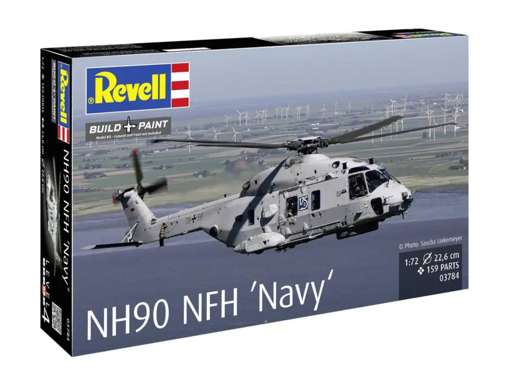 Haute Qualité Maquette en plastique hélicoptère 03784 - NH90 NFH "Navy" (1:72)