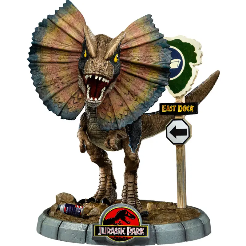 Iron Studios MiniCo Jurassic Park - Figurine Dilophosaurus Bon Plan